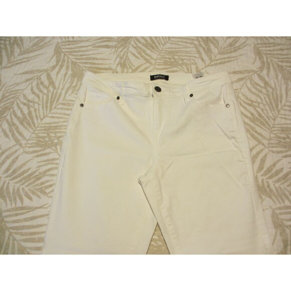 BUFFALO BY DAVID BRITTON AUBREY WHITE MID RISE STRETCH SUPER SOFT ANKLE JEANS 12 - Picture 4 of 8